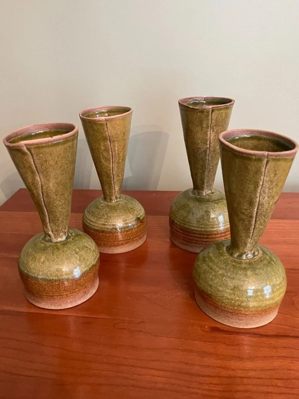 Vintage Studio Art Pottery Goblets